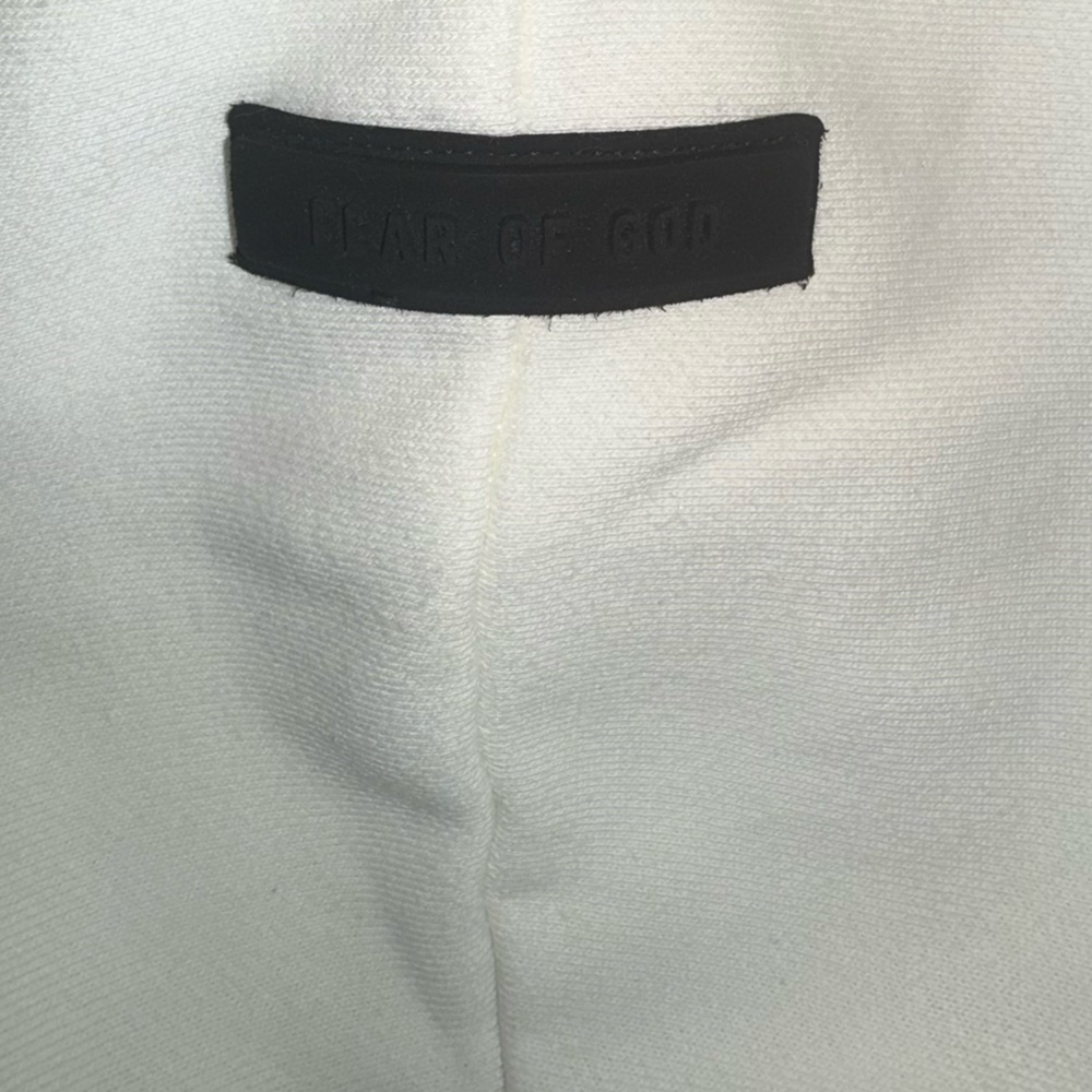 Fear of God ESSENTIALS men’s Cloud Dancer large Hoodie - Picture 4 of 13